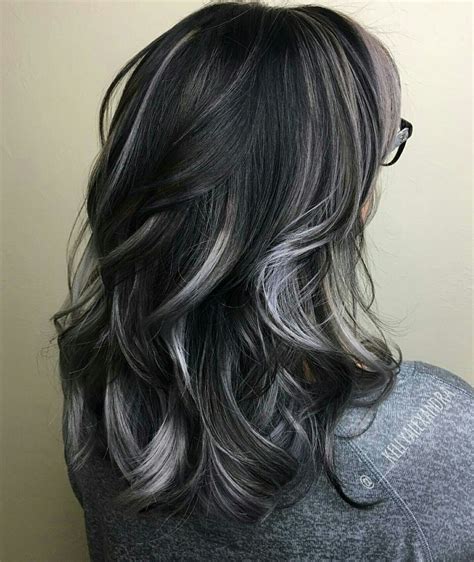 black and silver highlights